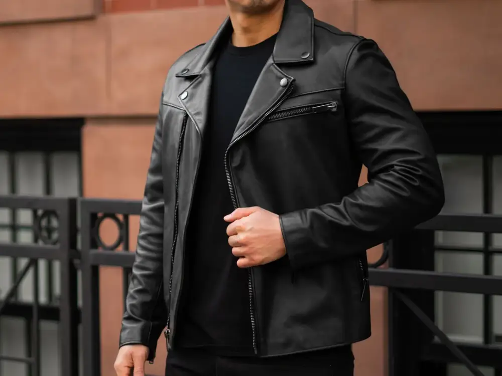 Embrace Timeless Elegance: Unleash Your Inner Rebel With Danezon’s Men’s Black Leather Jacket: